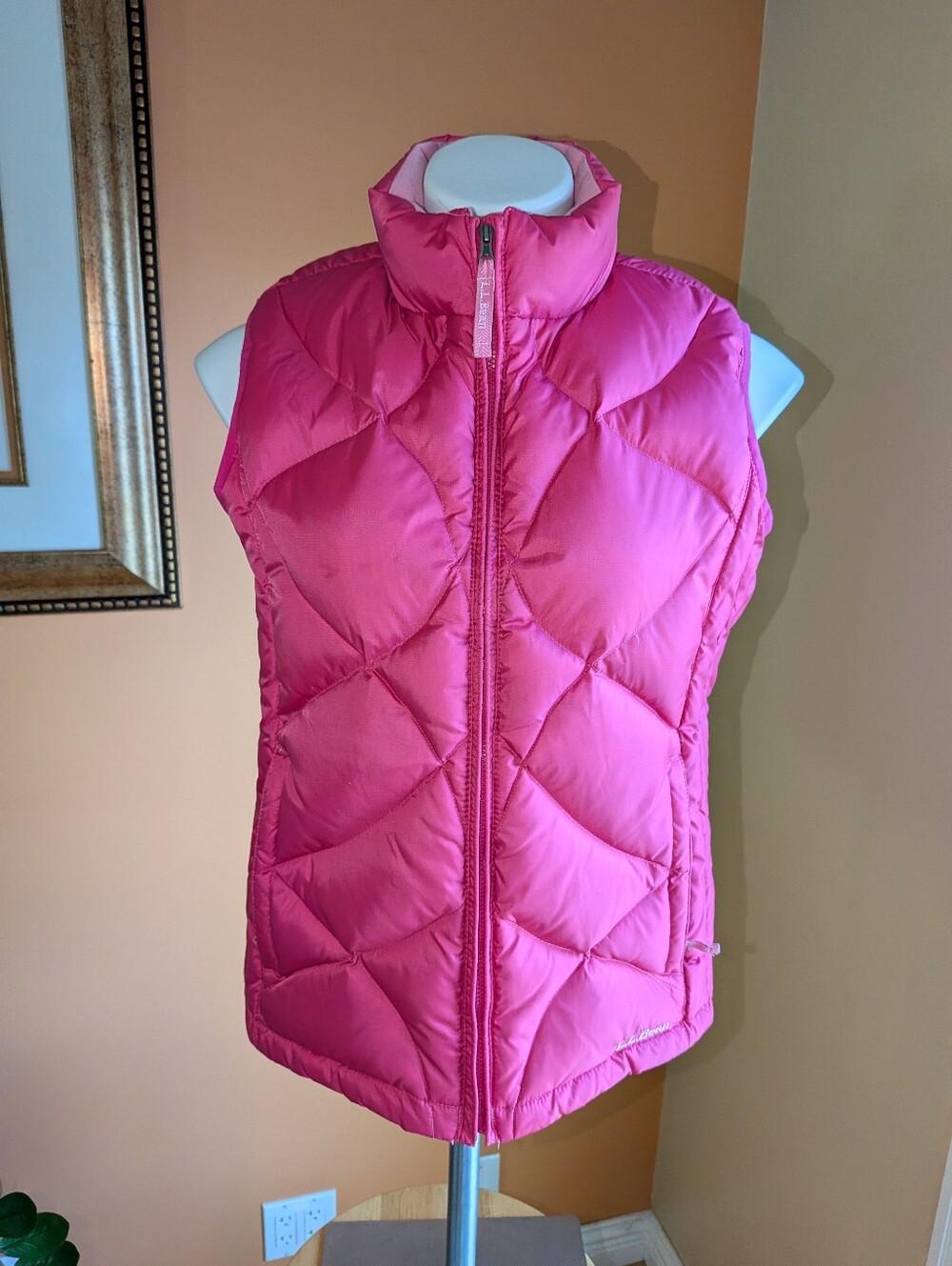 L.L.Bean Girl Sleeveless Packable Puffer Vest - Pink Size 12-16